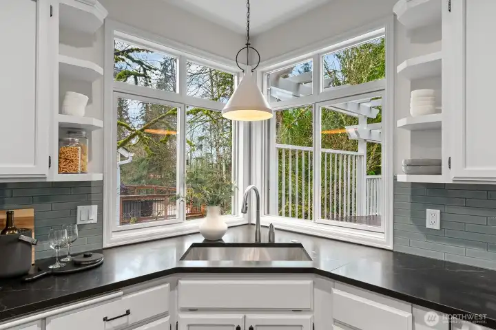 View out to greenbelt