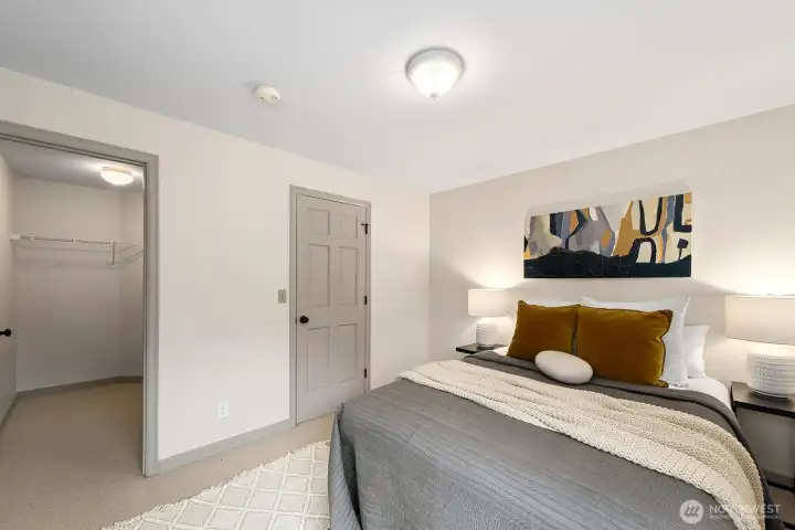 All bedrooms have large closets