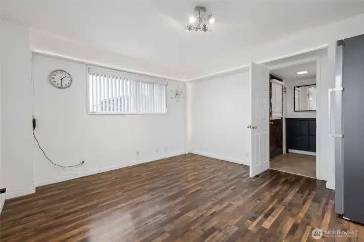 awesome well lit office space just off the kitchen