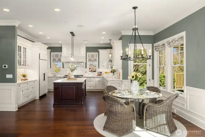 Stunning modern updates and beautiful details & spaces.  Includes a practical built-in desk area (not shown).