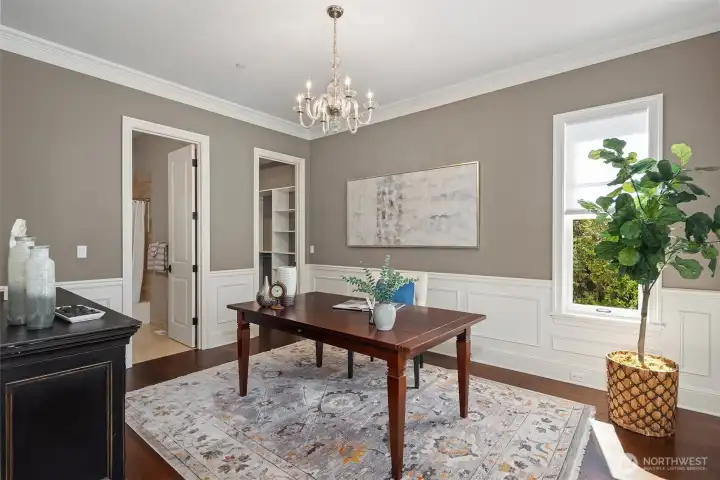 Office can also be a main floor bedroom suite.