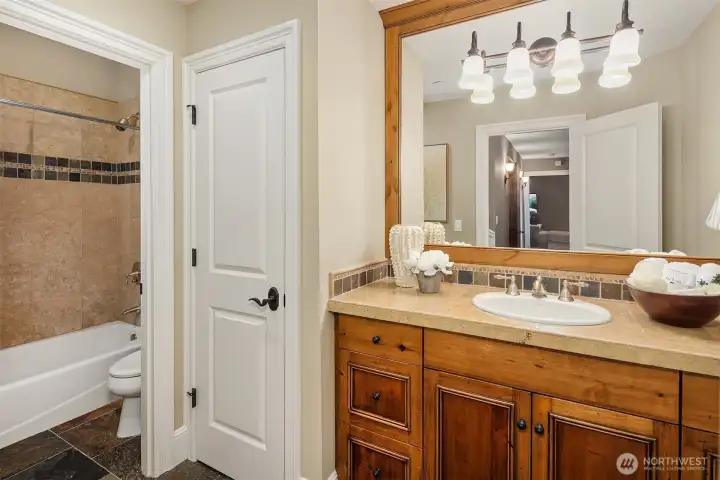 Full bathroom downstairs.