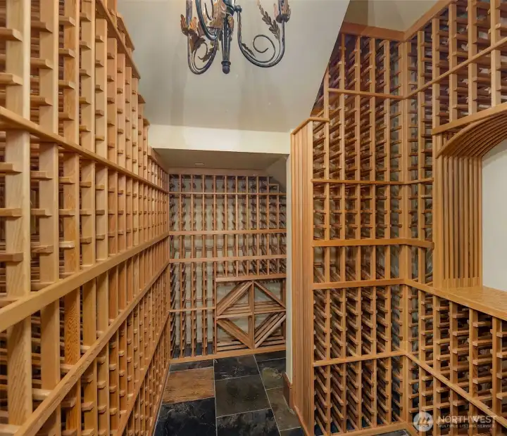 Wine cellar.
