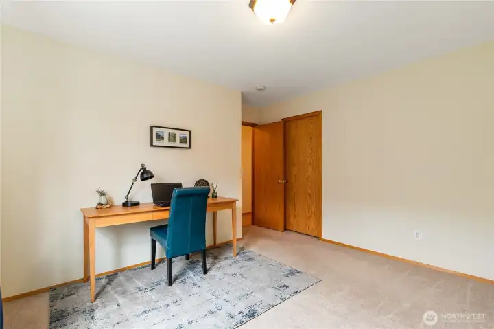 Bedroom #2 looking towards the hallway.