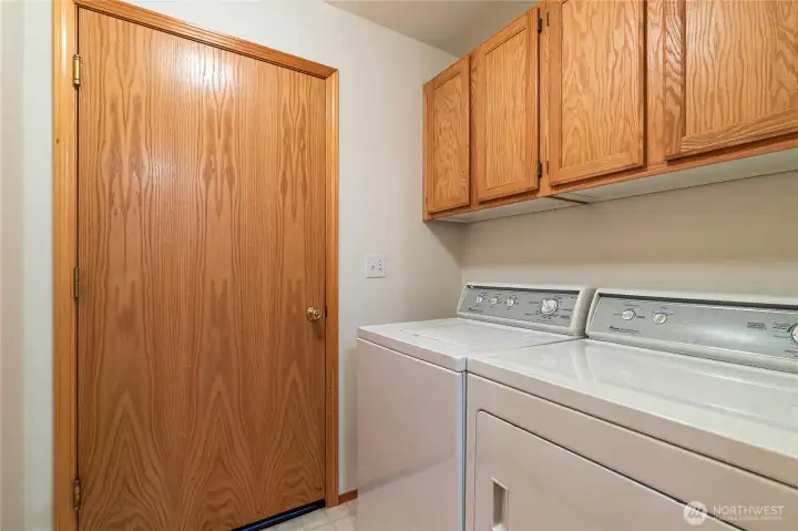Laundry Room with door leading to garage.