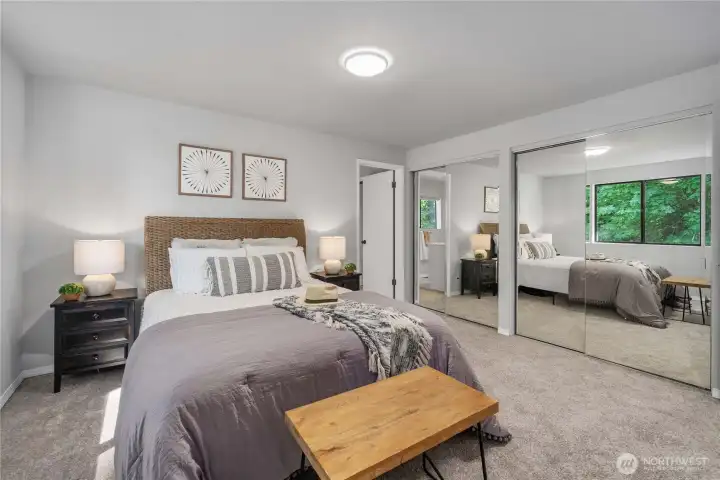 Primary Bedroom with Double Cedar-Lined Closet