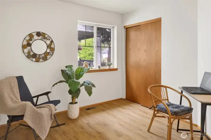 Bedroom 3, just off the living room would also make a fabulous home office.