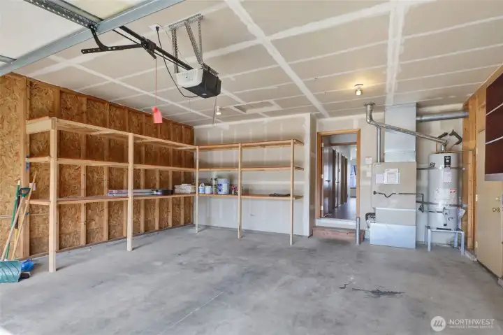 Spacious 2 car garage.