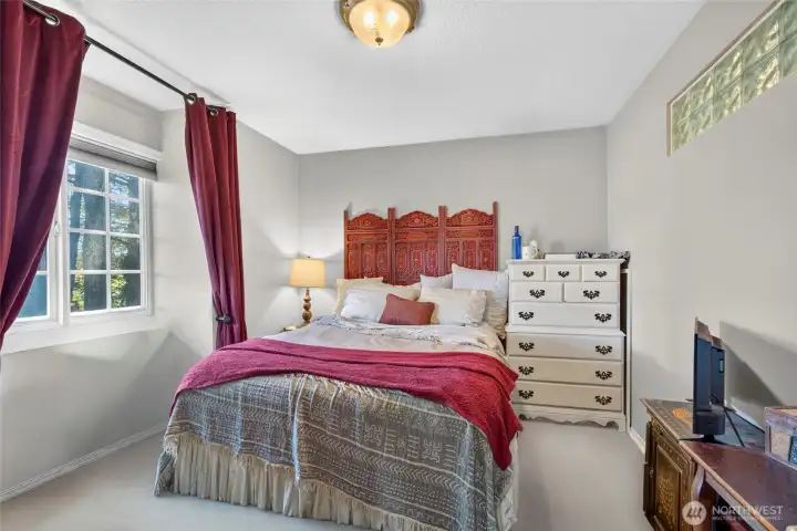 In the bedroom there is also a nice-sized closet and a washer/dryer combination. In the bedroom there is also a nice-sized closet and a washer/dryer combination.