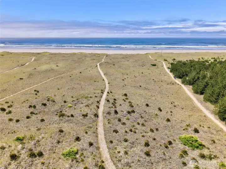 Take the short stroll to the beach on the groomed trail. Take the short stroll to the beach on the groomed trail.