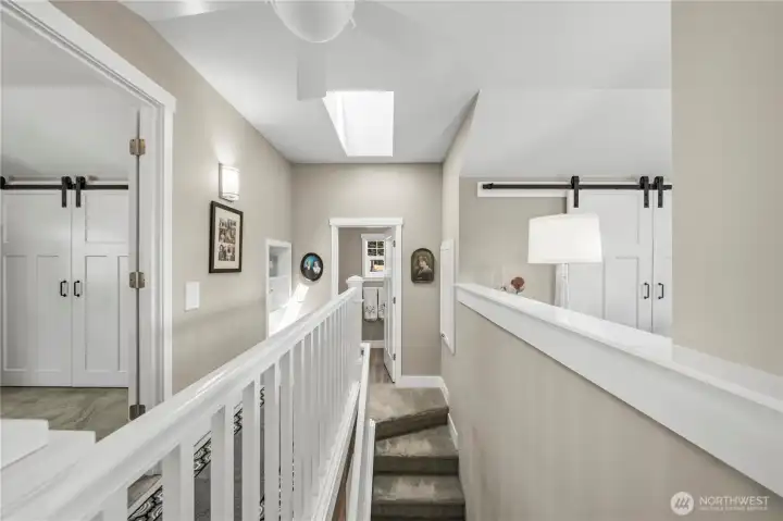 Come upstairs - on the right is the loft - great for office or hobbies and to the left there is an additional bedroom and full bath