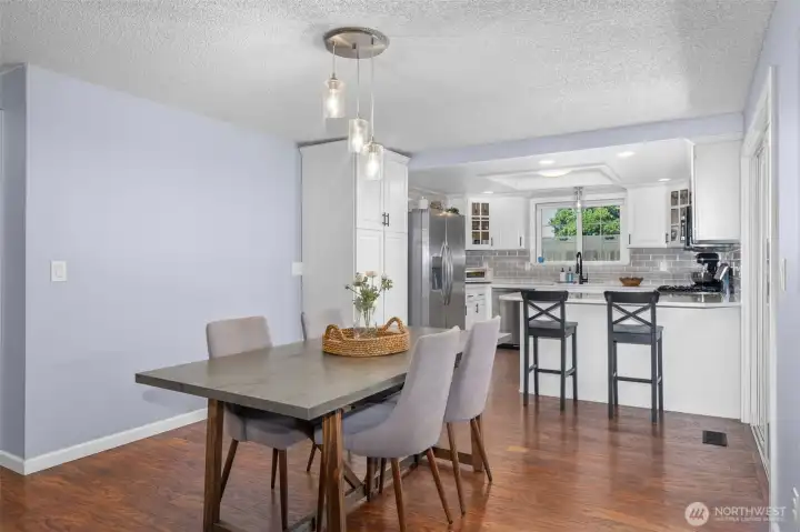 Dining room has space for a larger table as needed. Dining room has space for a larger table as needed.