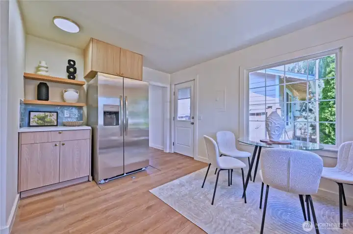 Kitchen with eating space..