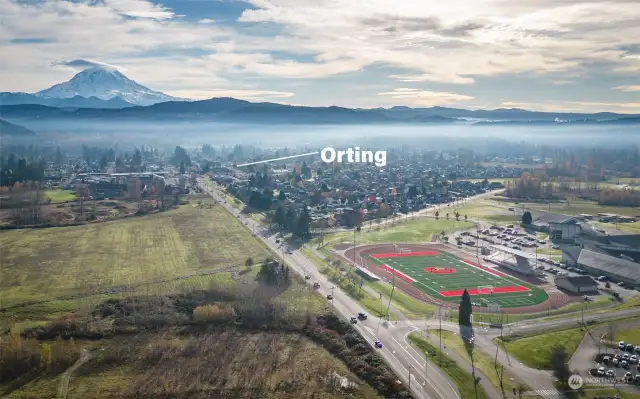 Aerial view of Orting