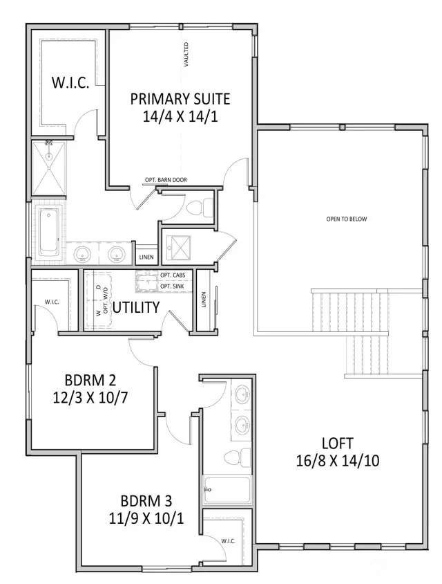 Upper Level Floor Plan