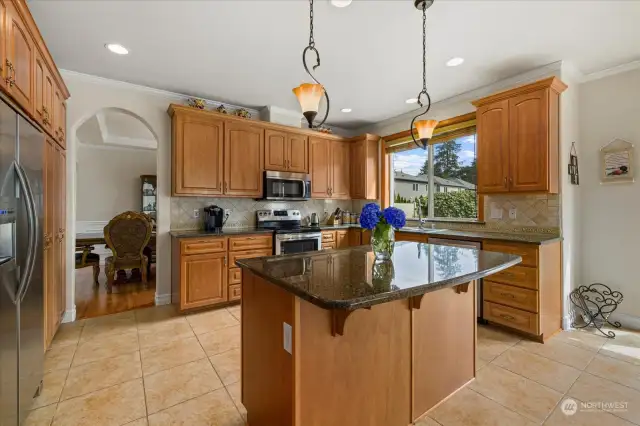 Granite Counter tops + SS appliances