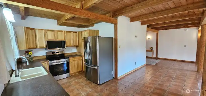 All new stainless steel appliances.