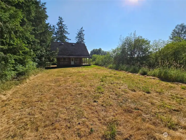 Big lawn for games or pets.