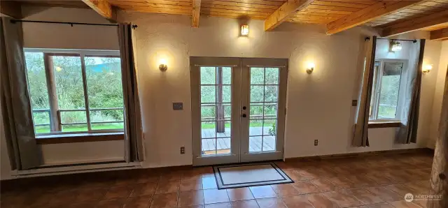 Solid wood doors and trim throughout.