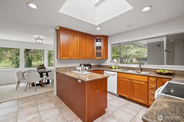 Clean and functional kitchen - right in the heart of the home.