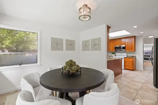 Dining Room off kitchen connects to Living Room