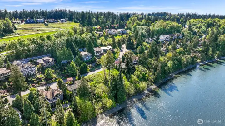 Expansive water and island views from this untouched build ready parcel.