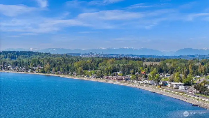 Shoreline views in every direction from property.