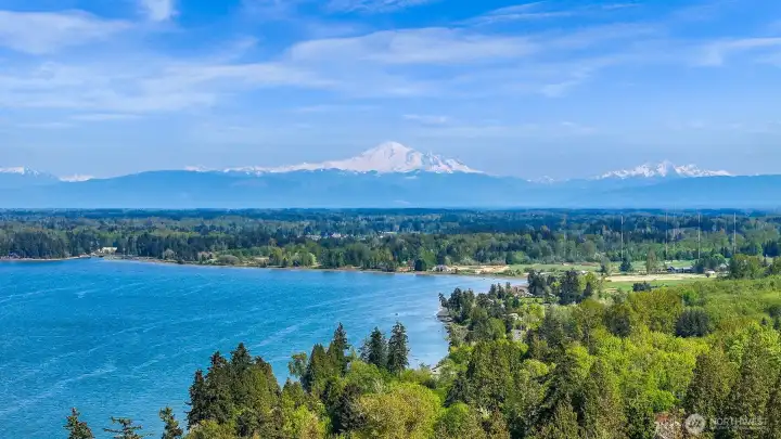 Views to the east of property looking to the stunning mountains.