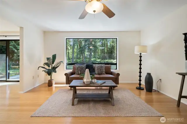 Large picture window allows for so much light!