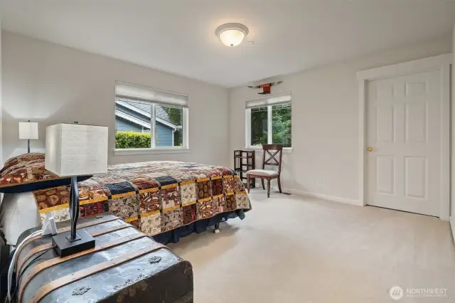 The spacious 3rd guest bedroom ALSO has a huge walk-in closet. You'll LOVE all the storage.