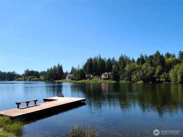 Anderson Lake is a 50 ac spring fed lake. No motors. Great fishing, swimming, & kayaking.