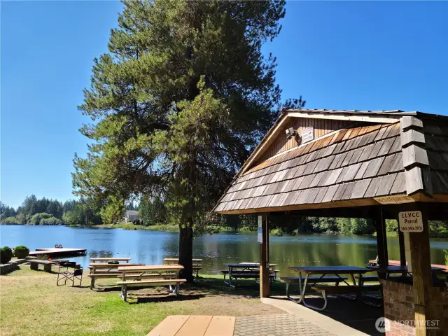 The gazebo is a wonderful spot to picnic and relax with friends and family.