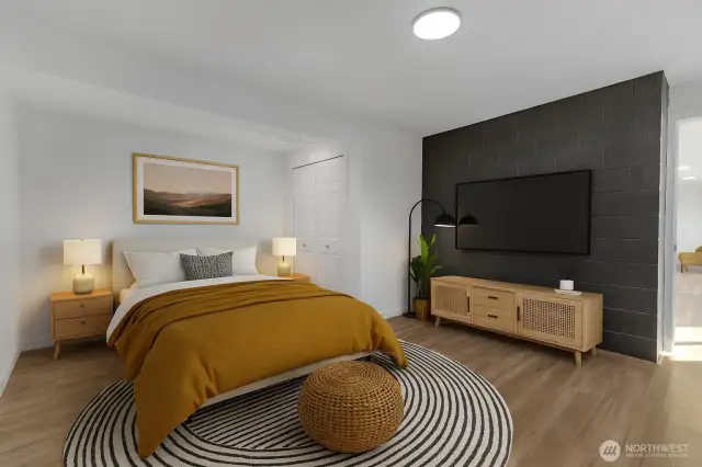 Large Flex Room Virtually Staged