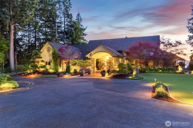 This could be your evening view driving into your very private estate.