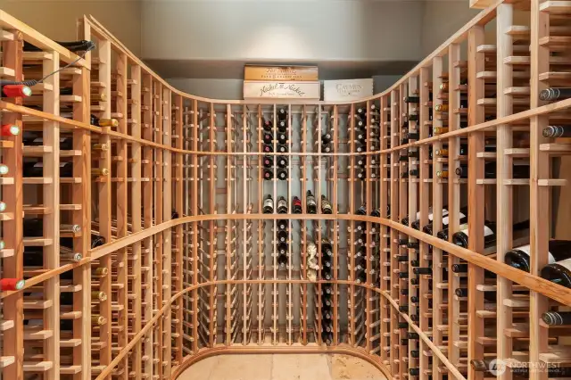 Climate control wine room.