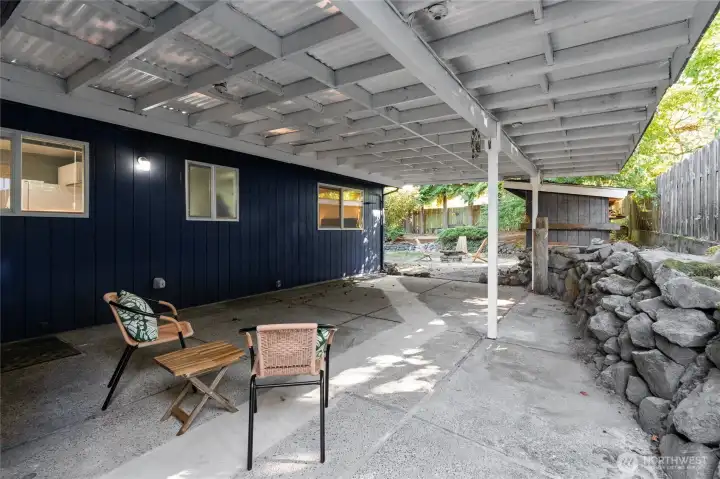 Huge covered patio space to enjoy year round!