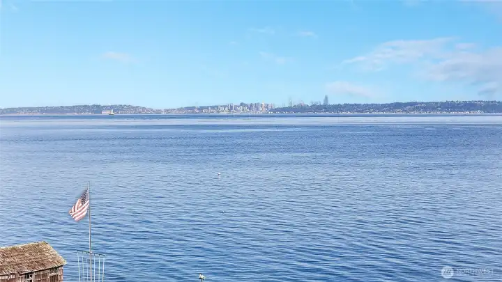 Seattle actually appears a lot closer than this. You will love the non-stop marine traffic on the sound.