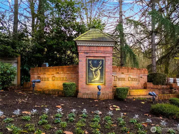 The Deer Creek entrance sets the tone, welcoming you into one of the area’s most desirable and well-established neighborhoods