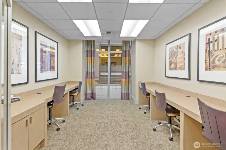 Business center for working from home