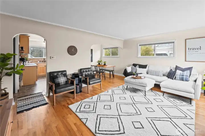 Hardwood Floors through out the house