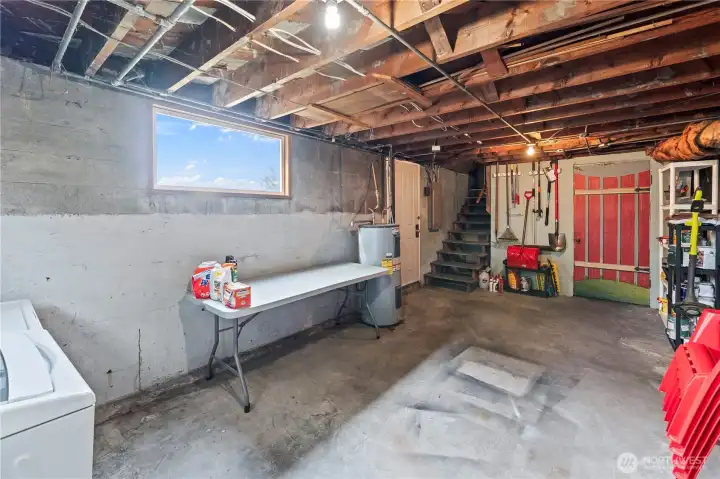 Unfinished Basement for added storage