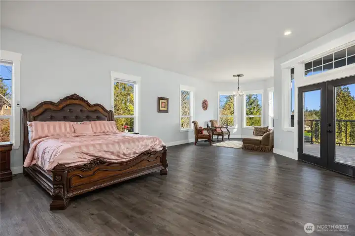 Primary Bedroom with sitting area