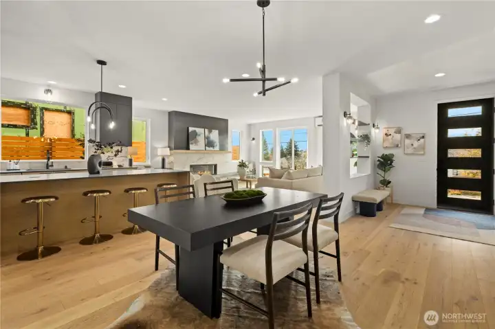 Seamless flow throughout the main living area