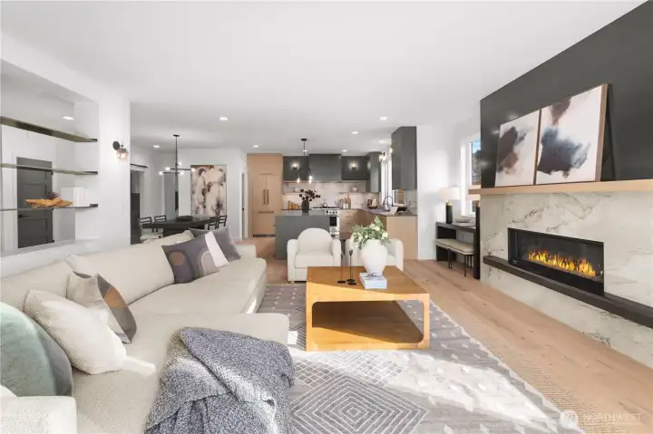 This home flows seamlessly throughout the main living area.