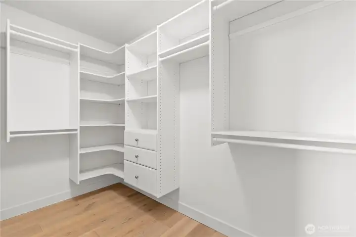 Primary walk-in closet