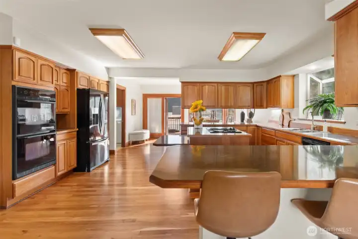 Authentic wood flooring