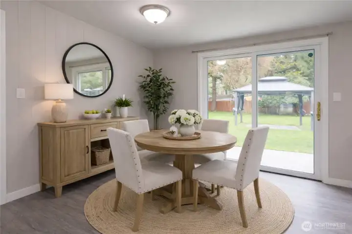 Dining Room Virtually Staged