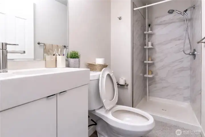 3/4 Bath - Virtually Staged