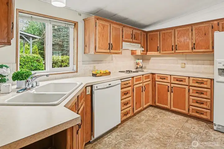 A warm, inviting kitchen…