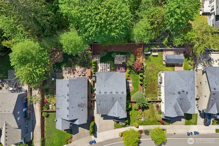 Above view of home